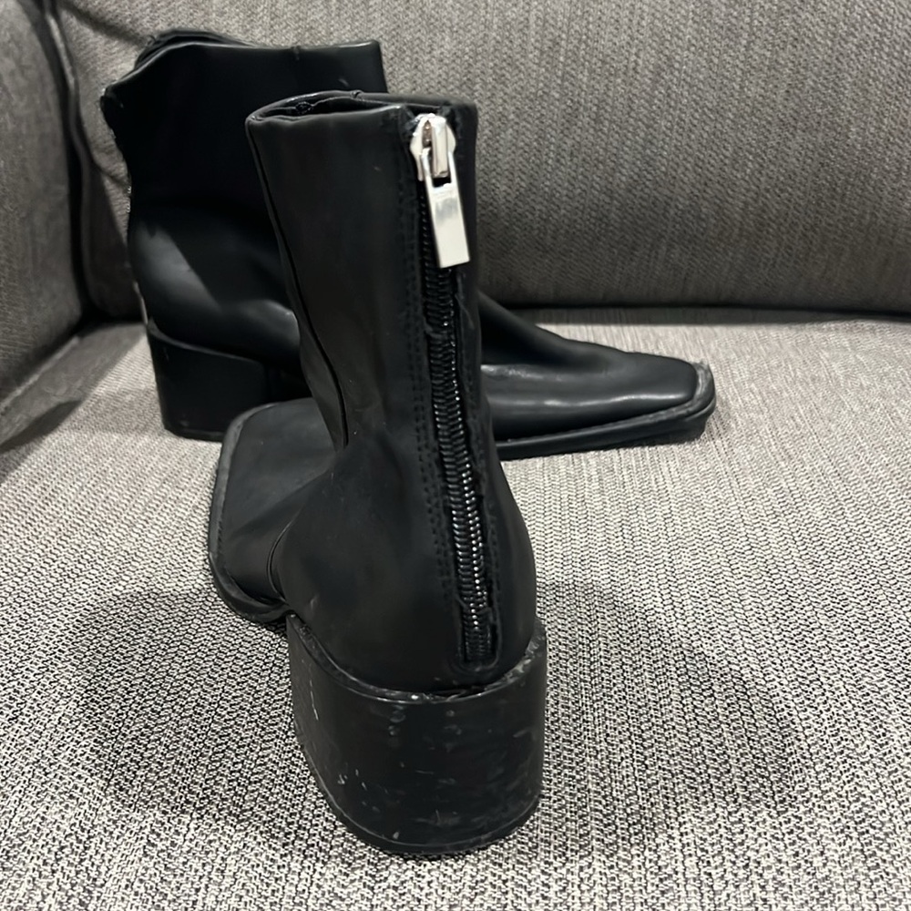 Sleek Black Ankle Booties - Picture 2 of 5